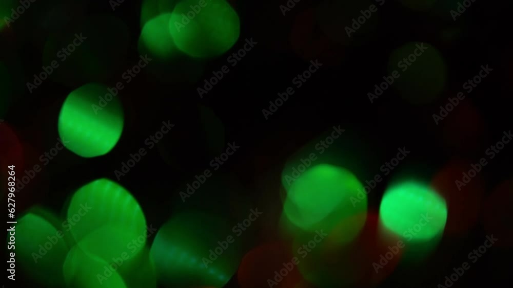 Canvas Prints abstract overflows christmas bokeh. shimmering christmas bokeh. round red and green bokeh move, spar