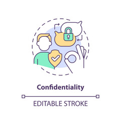 Editable direct communication icon concept, isolated vector, lobbying government thin line illustration.