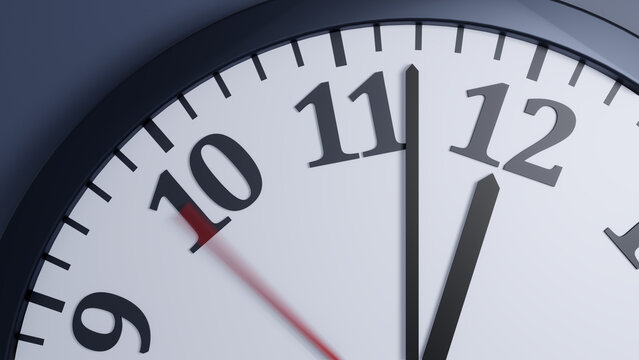 close to twelve time limit concept background