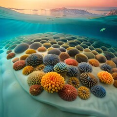 coral reef in the sea A IGenerated