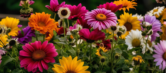 Flower bouquet colorful background for wallpaper