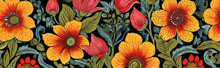 Flower bouquet colorful background for wallpaper