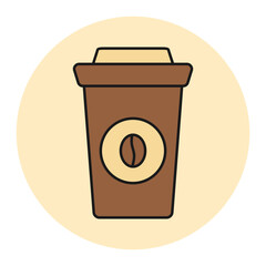 Flat Drink Icon Vector