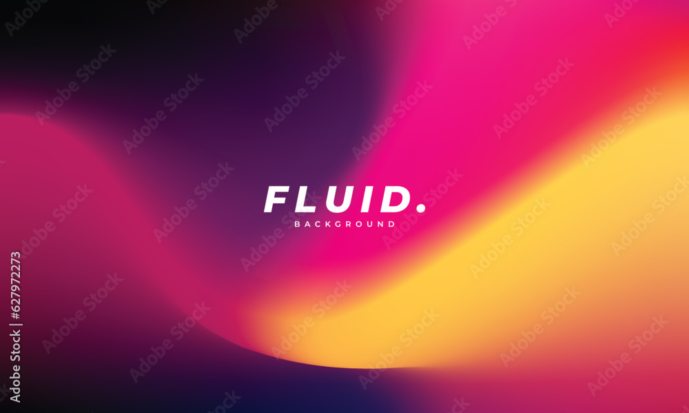 Wall mural Colorful, fluid, and wavy gradient mesh background template copy space. Modern and dynamic colour gradation backdrop design for poster, banner, landing page, magazine, cover, or presentation page.