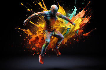 Fototapeta premium running sport on background