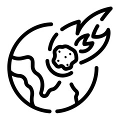 asteroids Line Icon