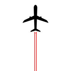 canada plane icon vector illustration. isolated on white background