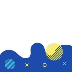 Abstract Blob Footer