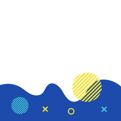 Abstract Blob Footer