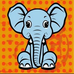 Obraz premium baby elephant. generative ai.