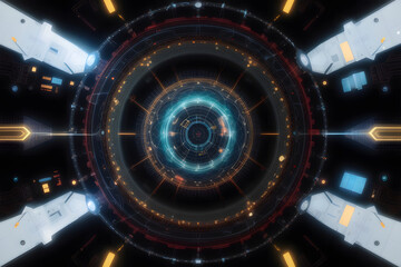 Imaginary technology background