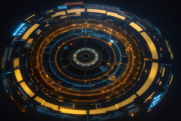 Imaginary technology background