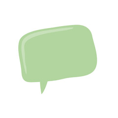eco green speech bubble