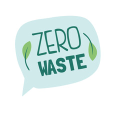 zero waste speech bubble