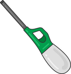 点火棒（フチあり）のイラスト