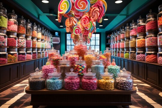 Candy store. Generate Ai