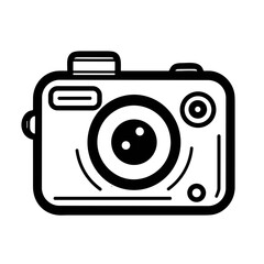Photo camera doodle icon