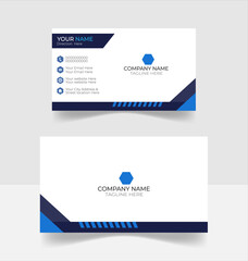 Corporate Business card and template . visiting card. Vector design 