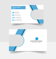 Modern corporate business card and template  