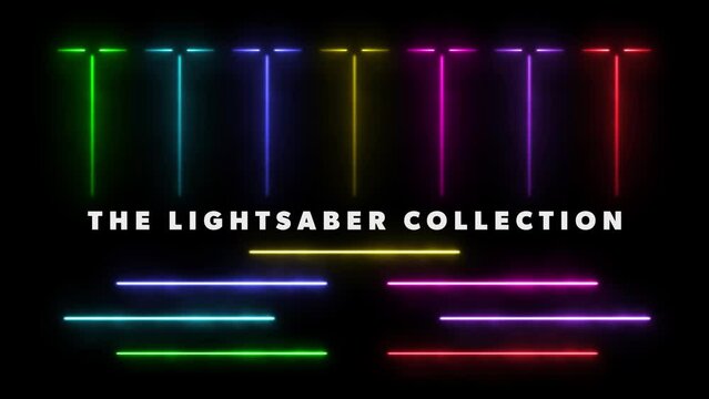 14 Sci-fi lightsaber weapons, animated powerful forces in 4K