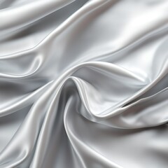 Naklejka na ściany i meble Abstract silver background luxury white cloth of grunge gray silk texture satin velvet material, luxurious background or elegant wallpaper