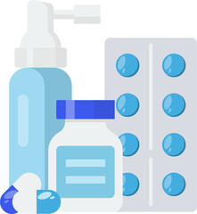 Prescription medication vector design element. Abstract customizable symbol for infographic with blank copy space. Editable shape for instructional graphics. Visual data presentation component