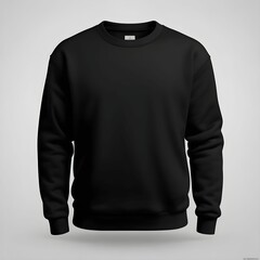 Angle Front of Shirt Crewneck Sweetshirt Fashion Basic Blank Mock Up 