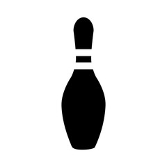 Bowling icon vector. skittles illustration sign. strike symbol or logo.
