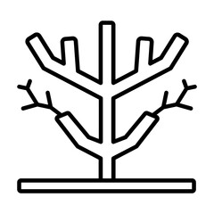 Obraz premium Dry Tree Icon