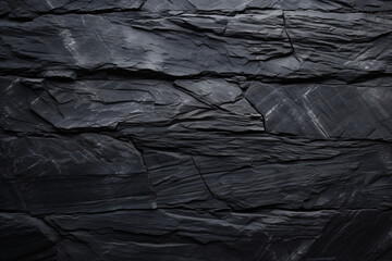 Black slate background or texture. Dark slate surface. Black slate background or texture.