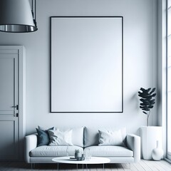 A Blank Picture Frame Figure Aesthetic For Decorative Mock Up Bussines Advertisement
