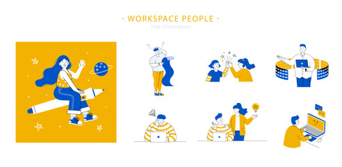 Workspace people element set