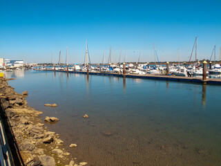 Puerto deportivo de Punta Umbr&iacute;a en la provincia de Huelva, Andaluc&iacute;a, Espa&ntilde;a
