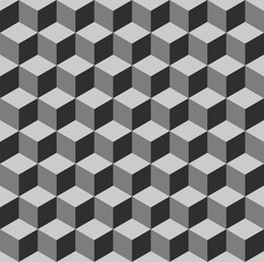 Abstract cube pattern 3D tiling texture