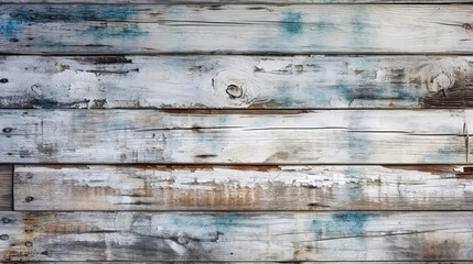 White old wood. Wooden planks vintage background. Generative Ai