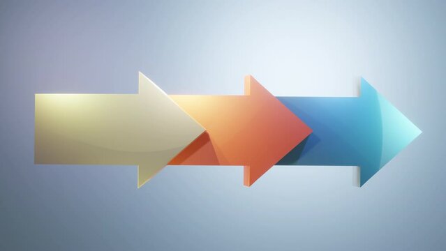 Three steps arrow template for presentation. 3 steps options, elements, infographic, templates for Business.