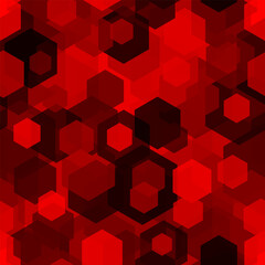 Honeycomb seamless pattern. Repeated overlap hexagon motif texture print