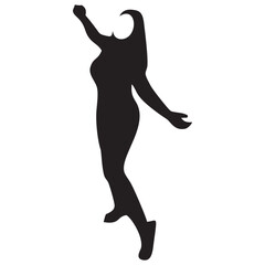 silhouette of a woman in a headscarf