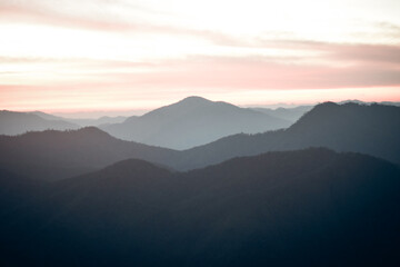 sunrise over mountains