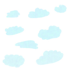 set of clouds