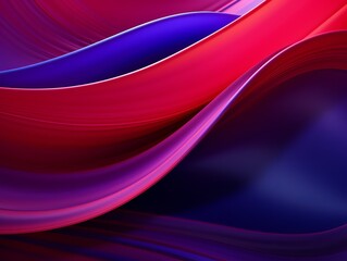 Red and purple wave shaped abstract background. Generative ai