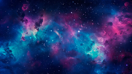 Nebula and galaxies in space. Elements of this image furnished by NASA.AI Generated