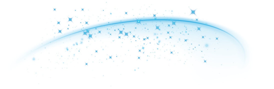 The edge of a blue solar eclipse on transparent background. Blue eclipse for product advertising, natural phenomena, horror concept and others. PNG.