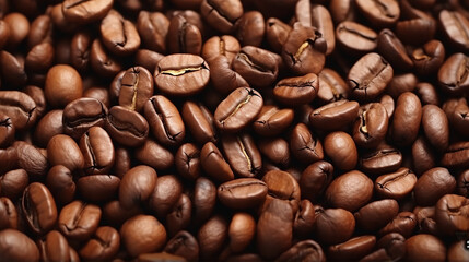Naklejka premium coffee beans background