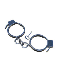 handcuffs isolated on white