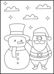 Christmas Coloring Pages for Kids and Toddlers