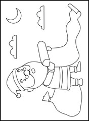 Christmas Coloring Pages for Kids and Toddlers