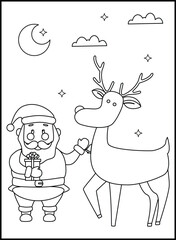 Christmas Coloring Pages for Kids and Toddlers