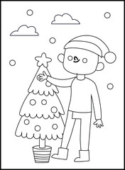 Christmas Coloring Pages for Kids and Toddlers