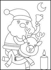 Christmas Coloring Pages for Kids and Toddlers